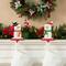 Glitzhome® 7.5" Christmas Snowman Stocking Holder Set